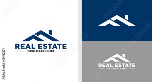 LETTER F LOGO REAL ESTATE HOME SIMPLE EDITABLE