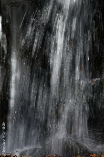 Waterfall in black and white