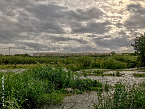 landscape photographed on a walk along the riverside