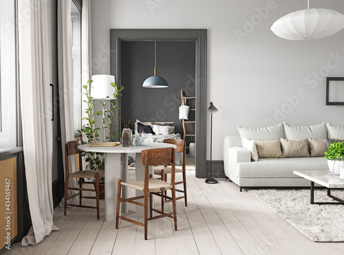 Fototapeta Naklejka Na Ścianę i Meble -  modern living interior