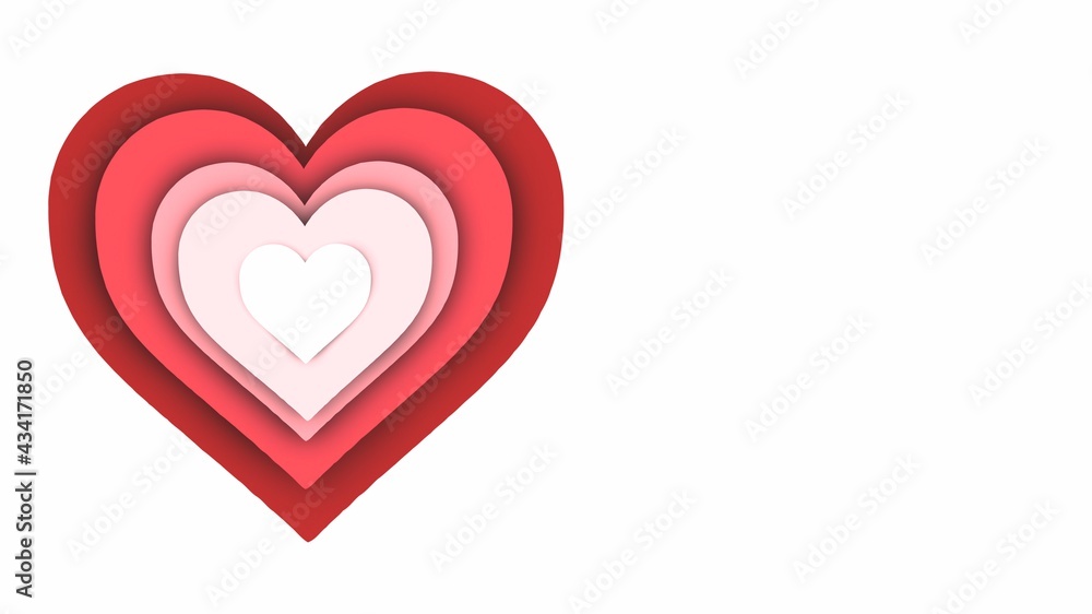 Abstract Multi-layered heart Paper cut Background ,concept design or flowing liquid template , illustration wallpaper Abstract Multi-layered heart Paper cut Background ,concept design or flowing liquid template , illustration wallpaper
