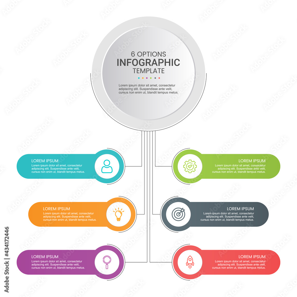 Fototapeta premium Presentation business infographic template. Vector illustration.