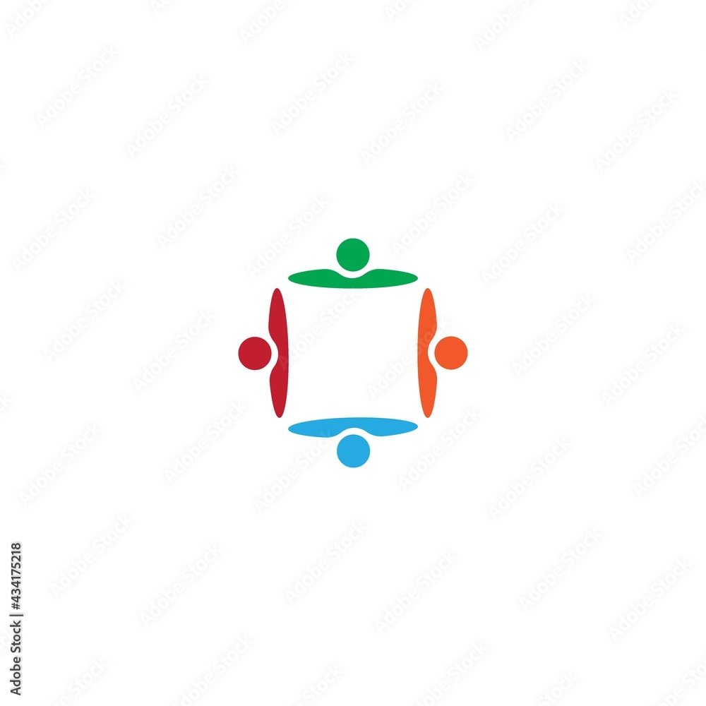 Obraz premium Global community network concept icon vector illustration