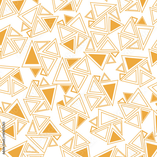 Geometric pattern with different colors triangles. Used for fabric, textile, for wallpaper, web, page. 