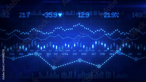 stock market exchange graph illustration