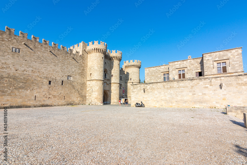 Palace of the Grand Master of Knights in Rhodes fortress, Greece