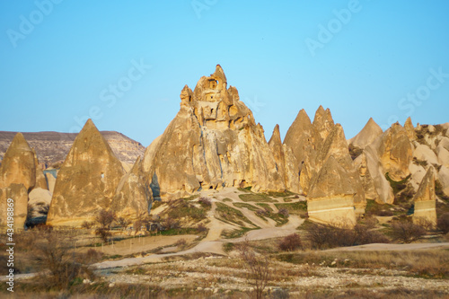 Cappadocia rock in Goreme park, Rose valley famous turkey travel destination