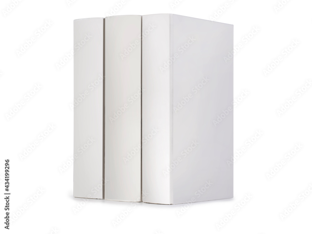 Naklejka premium Mockup stack of books