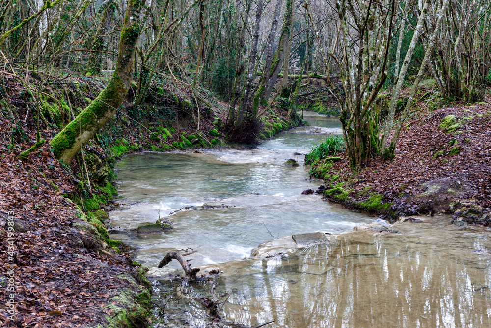 Route of the water of Bergonzo, Alava, Spain. Route of the water of Bergonzo, Alava, Spain.