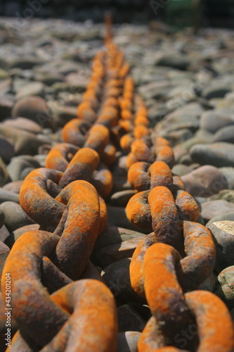Obraz w ramie Boat Chains