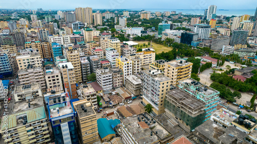 aerial view of Dar es Salaam  Tanzania
