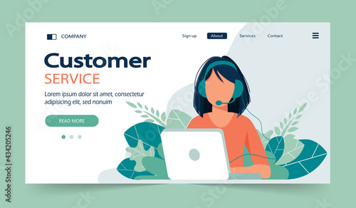 Live support concept. Business customer care service concept. Icon for contact us, support, help, phone call and website click. Flat vector illustration.