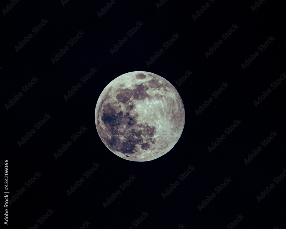 Fototapeta premium Moon and Landscape photography.