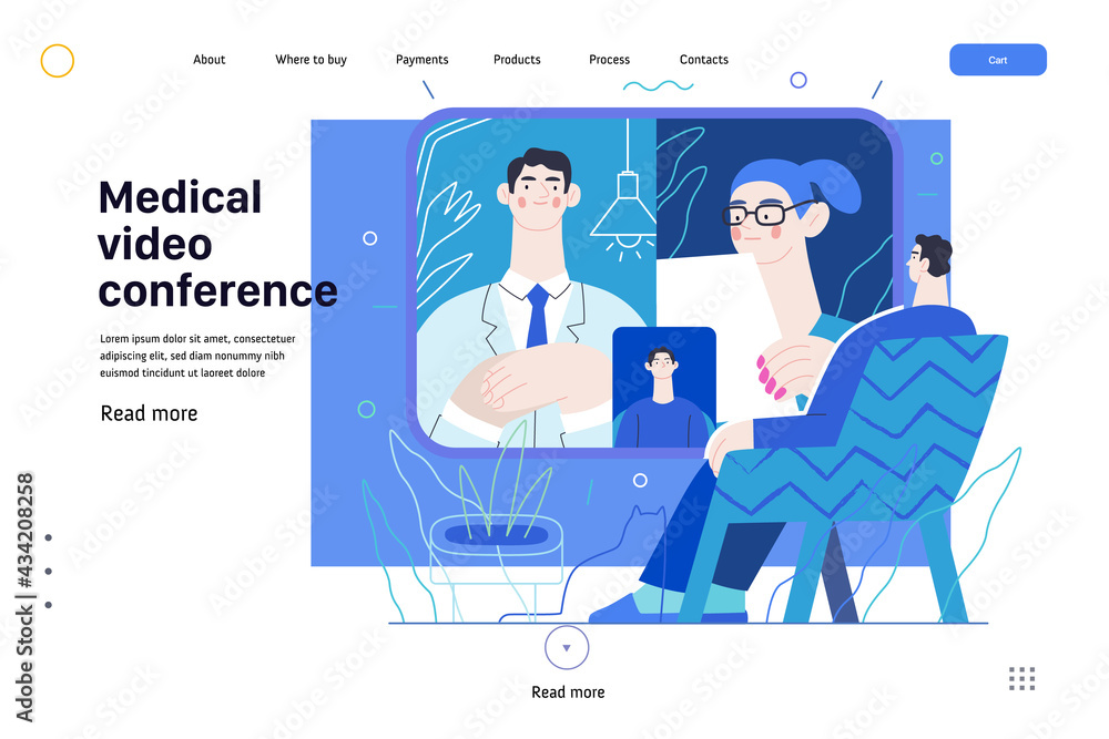 Medical video conference - medical insurance - online doctor service Medical video conference - medical insurance - online doctor service