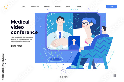 Medical video conference - medical insurance - online doctor service