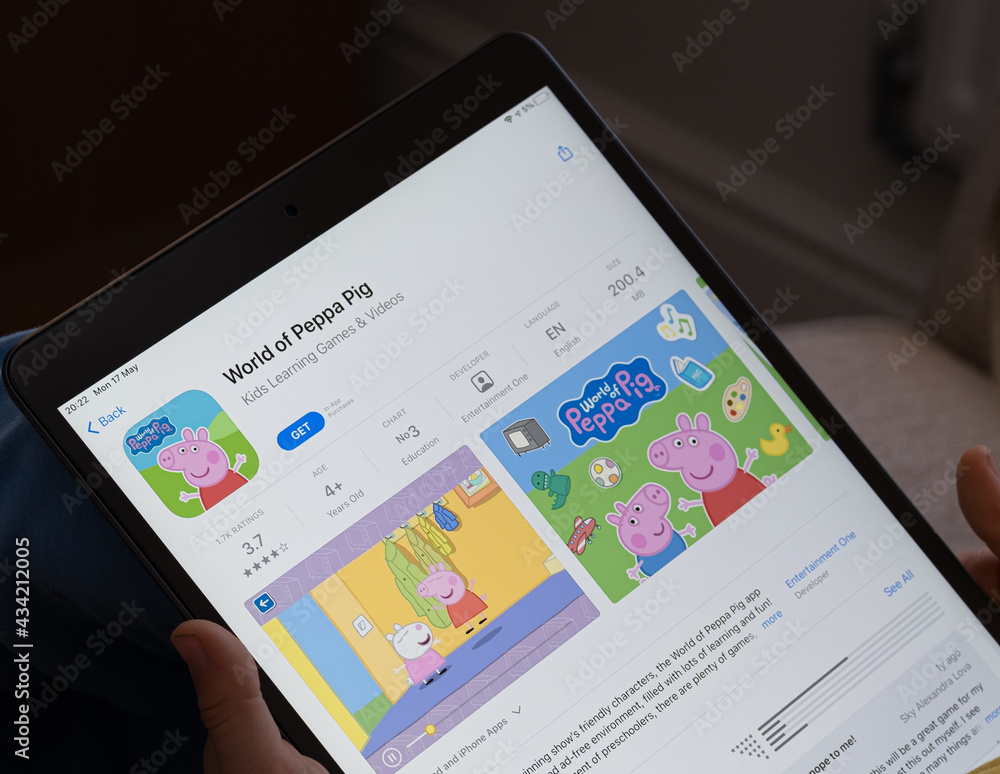 foto-stock-word-of-peppa-pig-app-seen-on-the-screen-of-ipad-which-is-in
