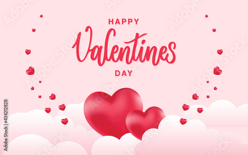 Valentine day concept background. Vector illustration