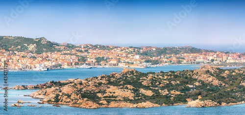 Fabulous view on Santo Stefano and La Maddalena islands from Palau.