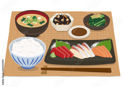 刺身定食（3種盛り）