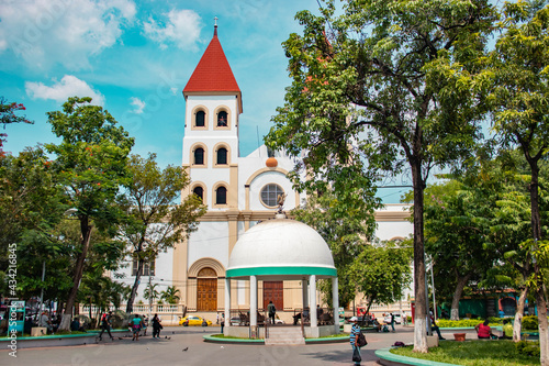 Catedral de San Miguel y parque eufracio guzman  el Salvador  photo