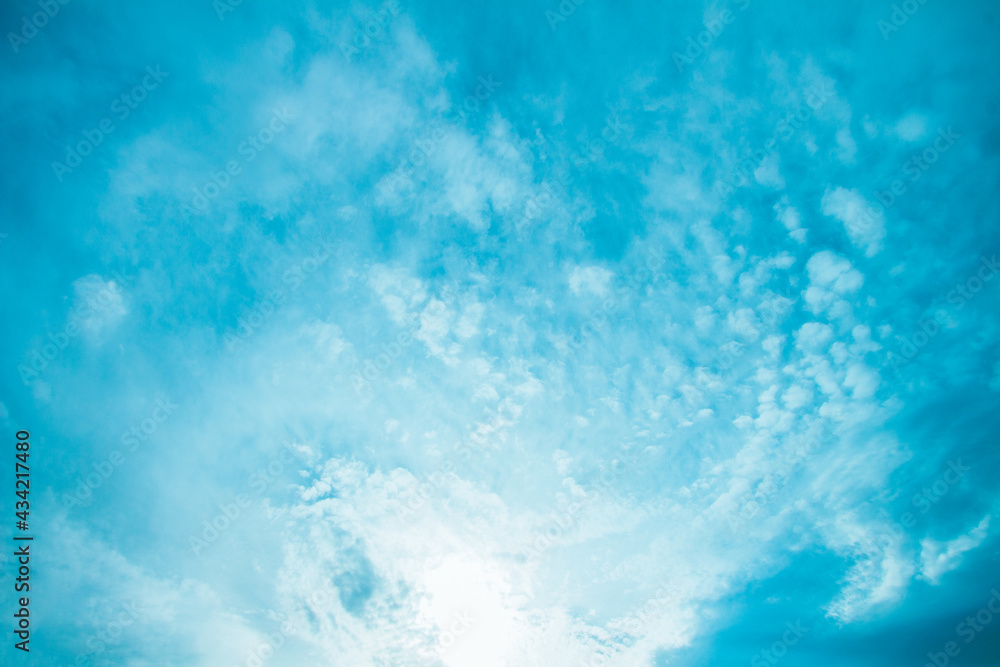 blue sky and clouds