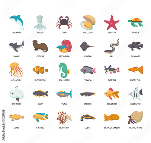 Set of animal thin line and pixel perfect icons for any web and app project.