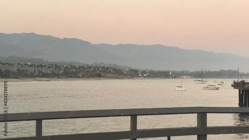 View From Stearns Wharf In Santa Barbara California View From Stearns Wharf In Santa Barbara California