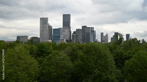 Canary Wharf from Stave Hill Ecological Park photo