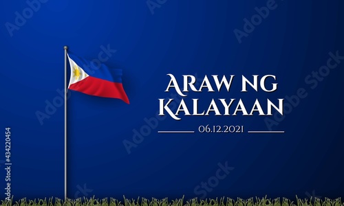 Philippines Independence Day Background Design. Vector Illustration.