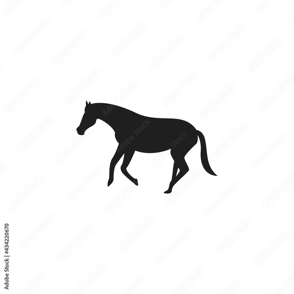 Horse icon flat vector illustration Horse icon flat vector illustration