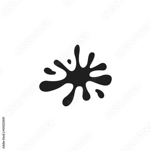 Water splash icon flat vector illustration