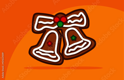Galleta navideña en forma de campanas
