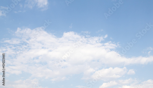 Fototapeta Naklejka Na Ścianę i Meble -  blue sky background with white clouds bright sunny day