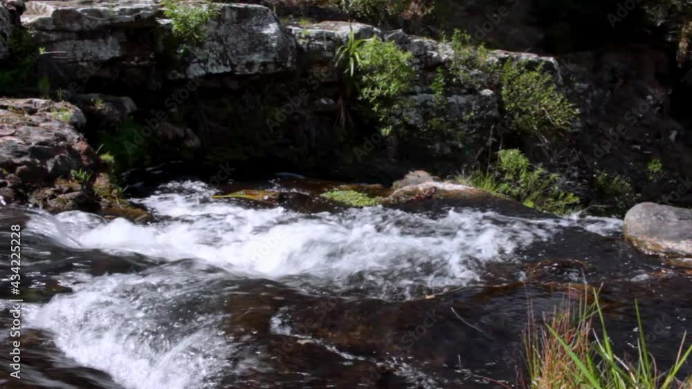 Lovely river at the top of a water fall in newzealand. Lovely river at the top of a water fall in newzealand.