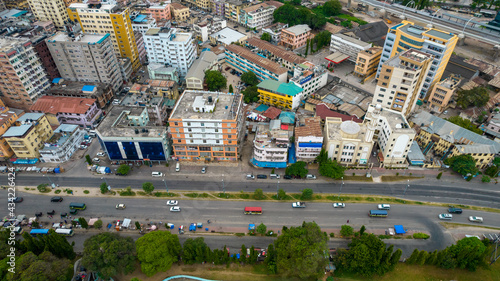 aerial view of Dar es Salaam  Tanzania