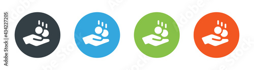 Earn money, salary vector icon set
