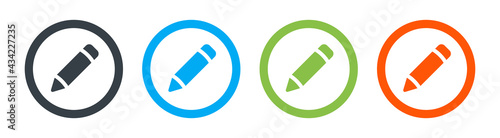 Pencil, pen icon vector illustration