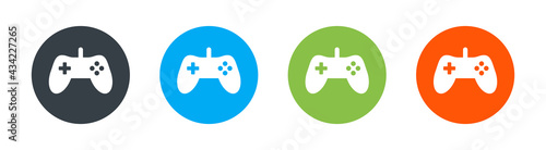Gamepad, joypad icon vector illustration. Game concept