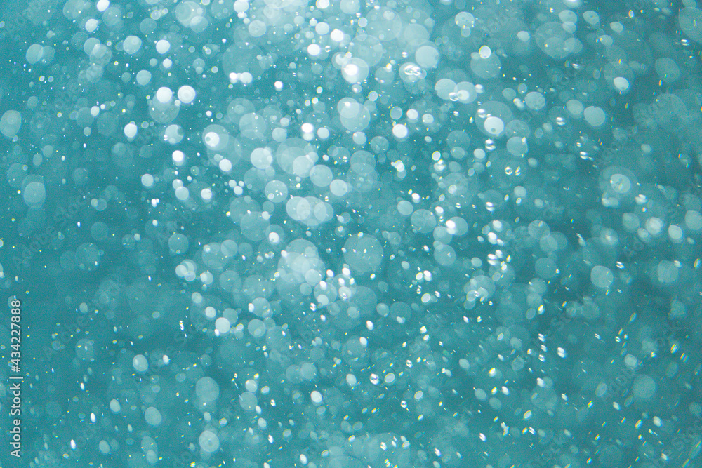 Blue bokeh from natural water Blue bokeh from natural water