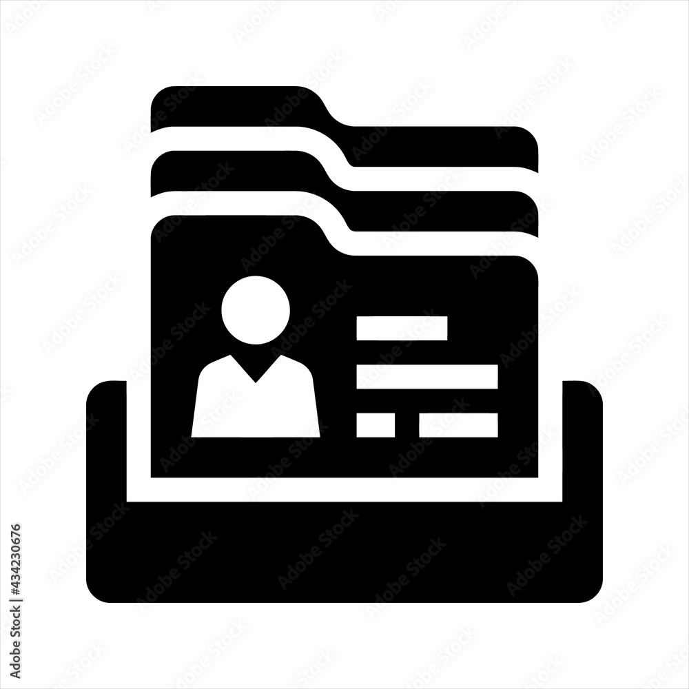 Medical file icon, vector and glyph Medical file icon, vector and glyph