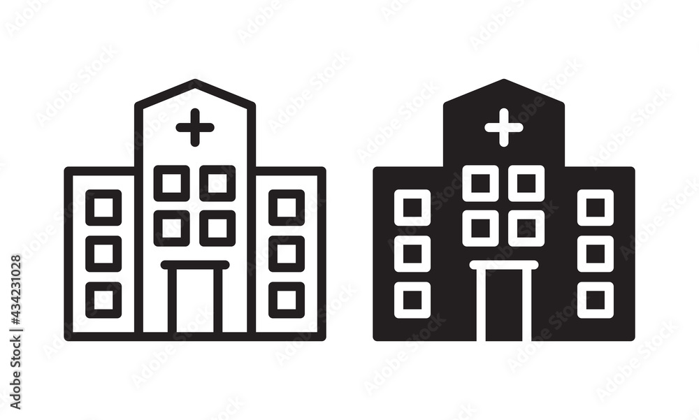 hospital building icon for web site