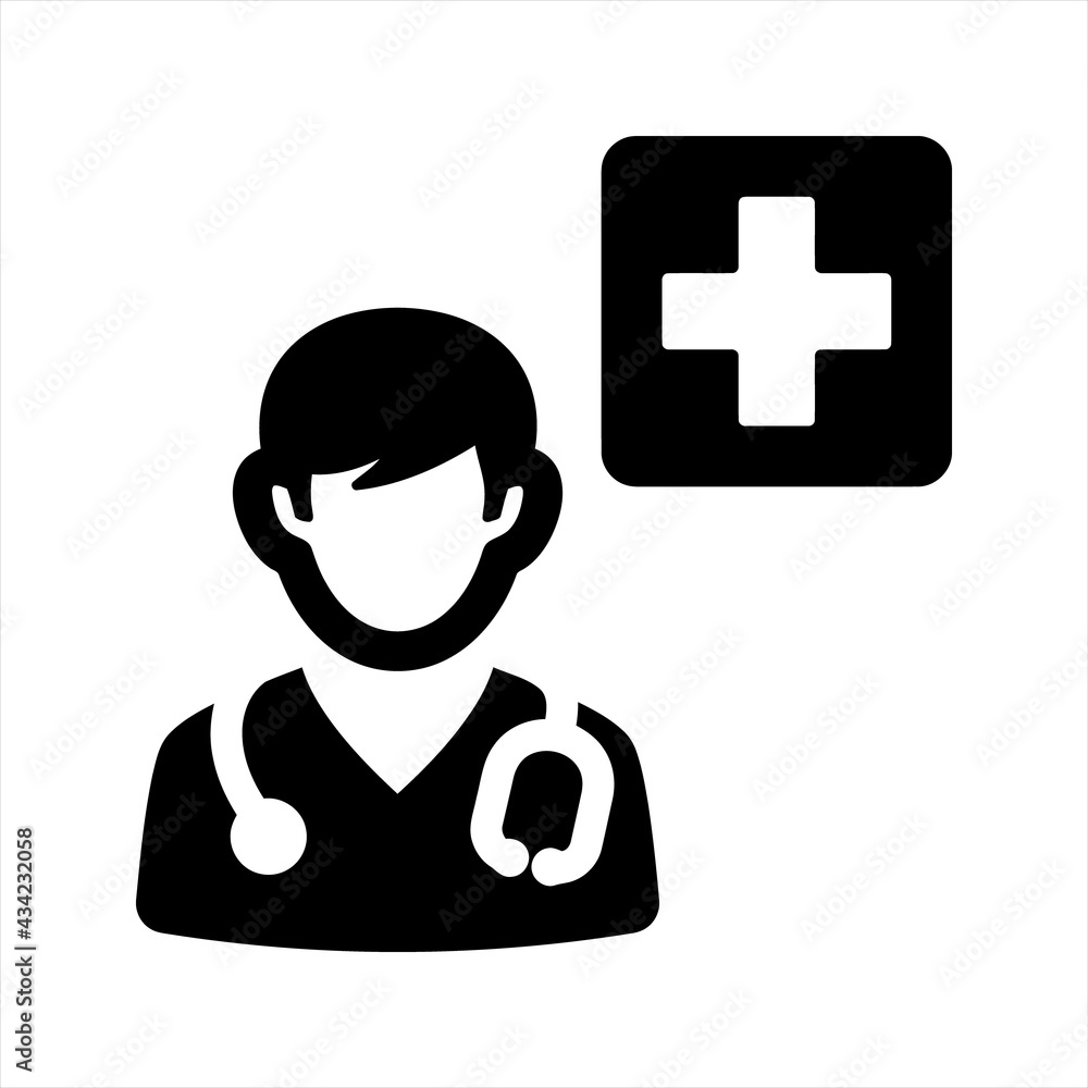 Doctor consultation icon, vector and glyph Doctor consultation icon, vector and glyph