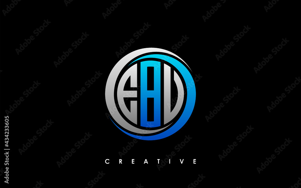 EBV Letter Initial Logo Design Template Vector Illustration EBV Letter Initial Logo Design Template Vector Illustration