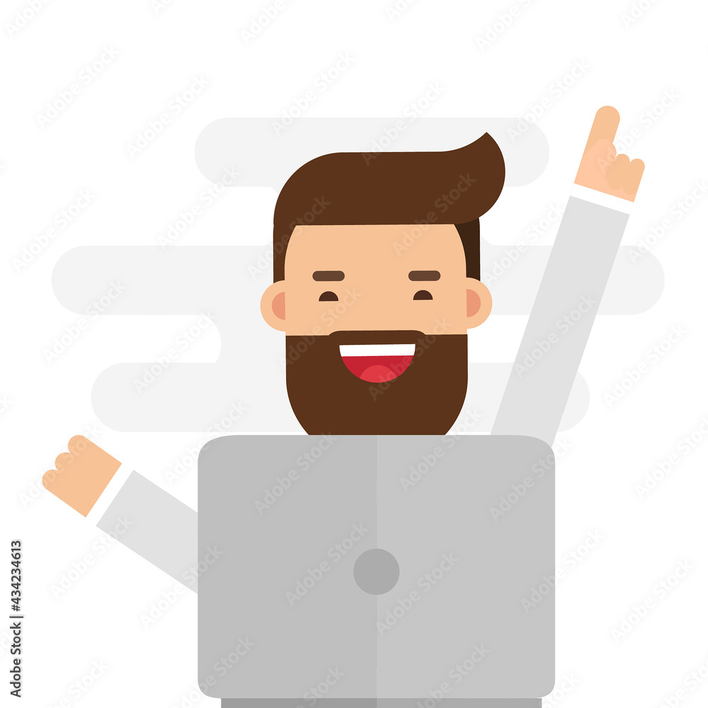 Businessman Falling On Big Hand Businessman Falling On Big Hand