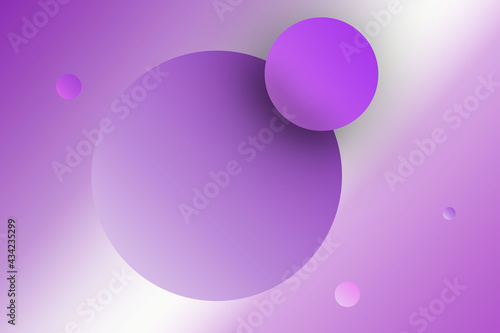 Spherical 3d shape background purple and blue combination art work.