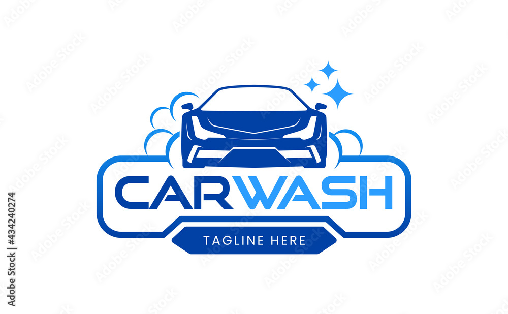 Car wash logo design Template, elegant and sporty concept for your logo