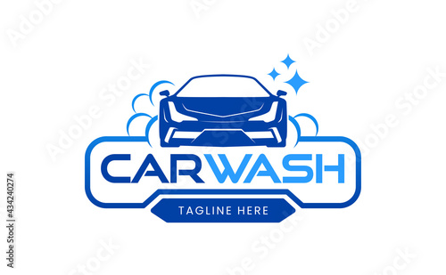 Car wash logo design Template, elegant and sporty concept for your logo design. vector eps 10, ready to use.
