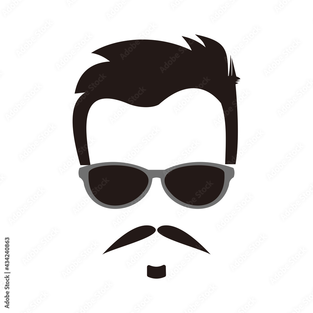 Fashion hairstyles icon vector illustration sign Fashion hairstyles icon vector illustration sign