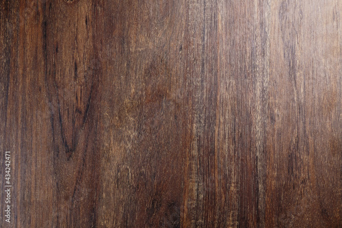 Wood texture. Dark and rustic wood. Top view.