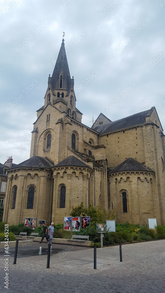 Brive la Gaillarde church in medieval city french